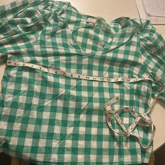 - A New Day set 2pc plaid top & midi skirt  pleated elastic waist prairi… - Picture 10 of 11